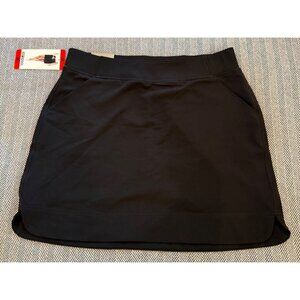 32° Cool NWT Black Skort Medium W/ Inner Shorts Elastic Waistband Polyester/S